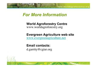 Transformational Opportunities to Perennialize Global Farming Creating an EverGreen Agriculture]