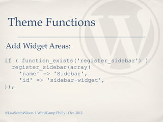 Oh The Themes That You'll Do! - WordCamp Philly 2012