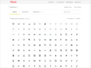 SMART DESIGN - icon fonts, svg, and the mobile influence