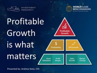 Profitable
Growth
is what
matters
Presented by: Andrew Stotz, CFA
 