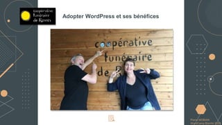 Pierre MOBIAN
WordCamp Biarritz 2023
Pierre MOBIAN
WordCamp Biarritz 2023
Adopter WordPress et ses bénéfices
 