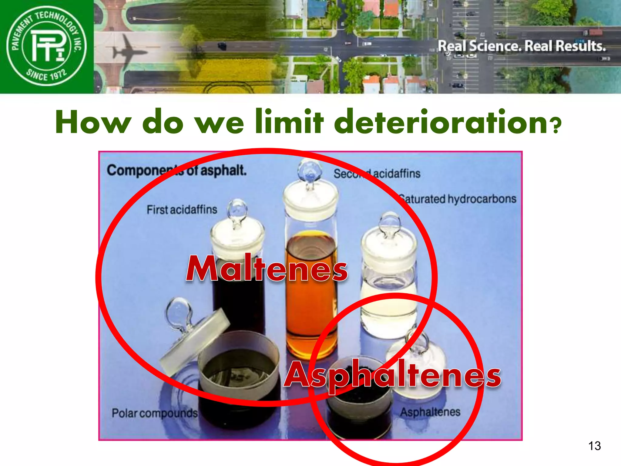 13
How do we limit deterioration?
 