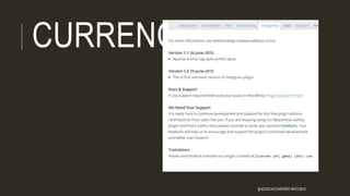 CURRENCY
@JESSICACGARDNER #WCCBUS
 