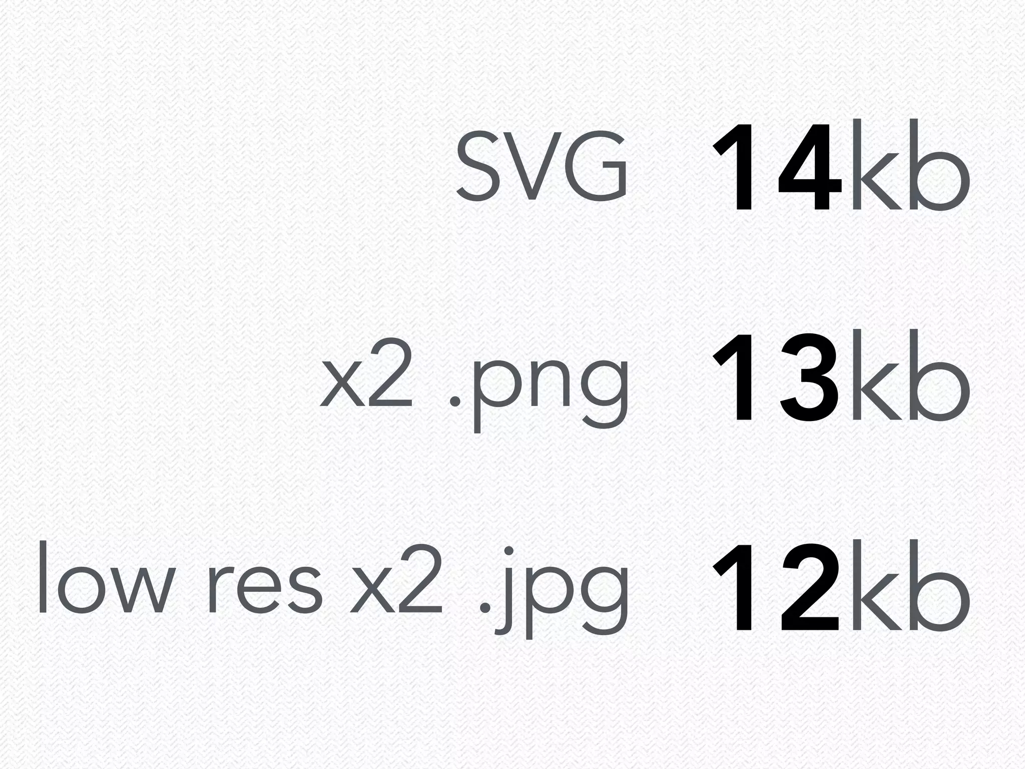 SVG
x2 .png
low res x2 .jpg
14kb
13kb
12kb
 