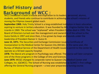 Wcc presentation | PPT