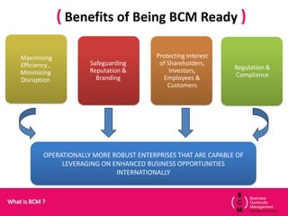 Managing and Implementing a National BCM Programme: A World's First | PDF