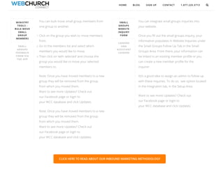 Web Church Connect Small Groups Updates
