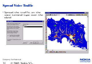 Company Confidential
Spread Voice Traffic
• Spread the traffic on the
voice terminal type over the
island.
 