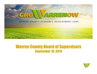 Warren County Board of Supervisors 
September 16, 2014 
 