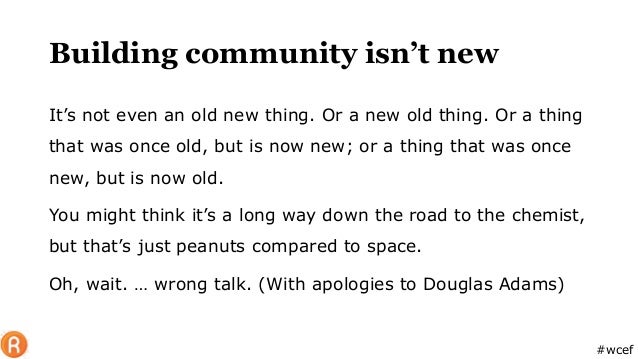the blockchain community is not