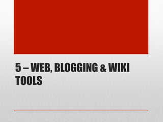 6 – BOOKMARKING &
CURATION TOOLS

 