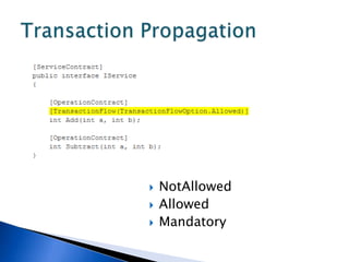    NotAllowed
   Allowed
   Mandatory
 