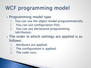 WCF Fundamentals | PPTX