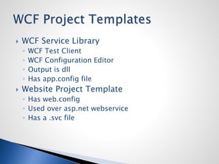 Wcf Guide WCF Fundamentals | PPTX