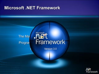 Microsoft .NET Framework The Managed Code  Programming Model for Windows 