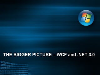 THE BIGGER PICTURE – WCF and .NET 3.0 