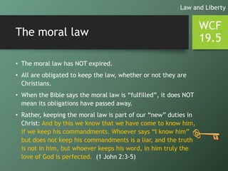 WCF Chapter 19 - The Law of God | PPT