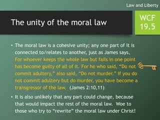 WCF Chapter 19 - The Law of God | PPTX