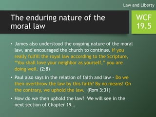 WCF Chapter 19 - The Law of God | PPTX