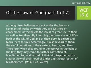 WCF Chapter 19 - The Law of God | PPTX