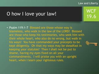 WCF Chapter 19 - The Law of God | PPT