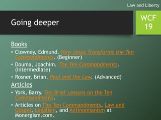 WCF Chapter 19 - The Law of God | PPTX