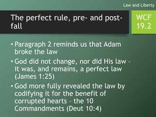 WCF Chapter 19 - The Law of God | PPT
