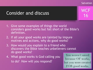 WCF Chapter 16 - Good Works | PPTX