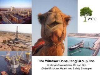 WCG

The Windsor Consulting Group, Inc.
Upstream/Downstream Oil and Gas
Global Business Health and Safety Strategies

 