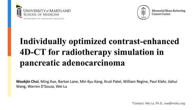 Individually Optimized Contrast-Enhanced 4D-CT for Radiotherapy ...