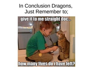 In Conclusion Dragons,
Just Remember to;
 