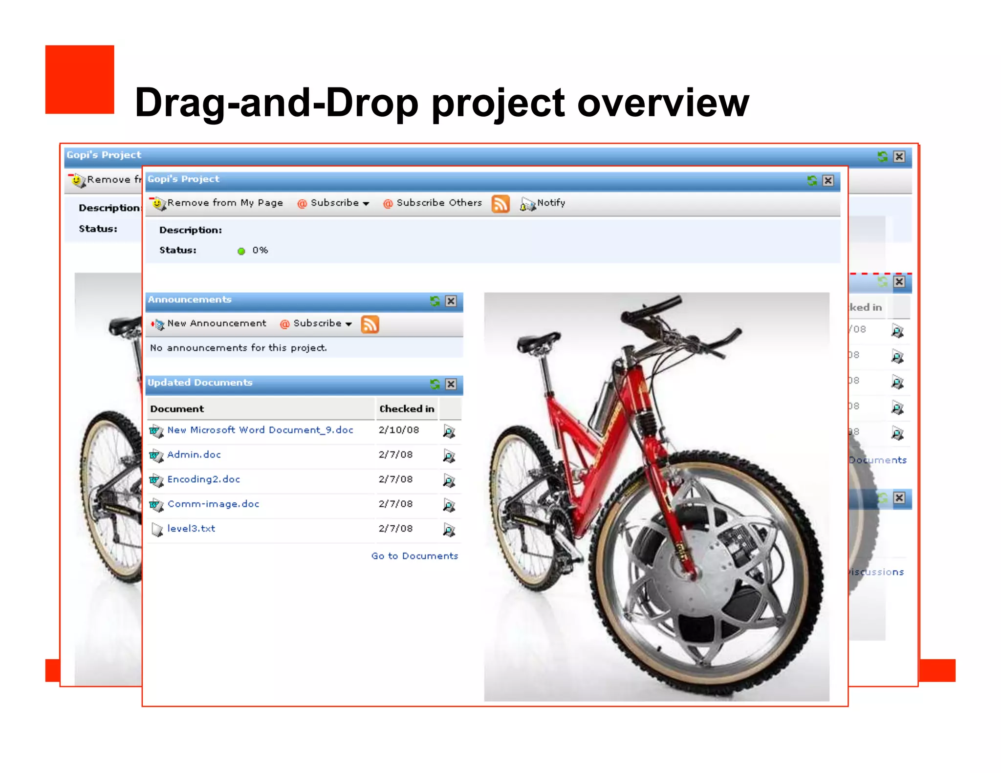 Drag-and-Drop project overview
 