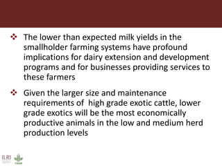 Innovative use of conventional and new technologies to unravel breed options for smallholder dairy production in Africa