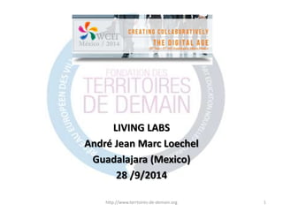 LIVING LABS 
André Jean Marc Loechel 
Guadalajara (Mexico) 
28 /9/2014 
http://www.terrtoires-de-demain.org 1 
 