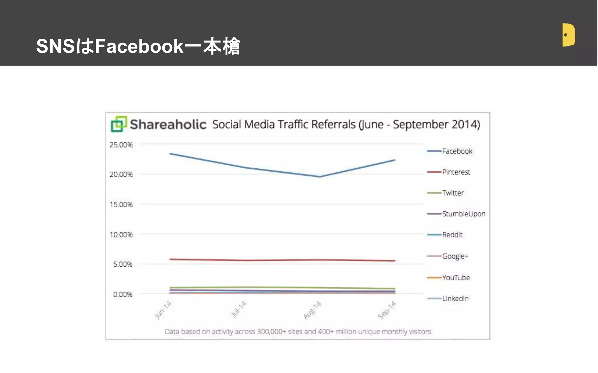 SNSはFacebook一本槍
 