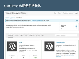 GlotPress の開発が活発化
 