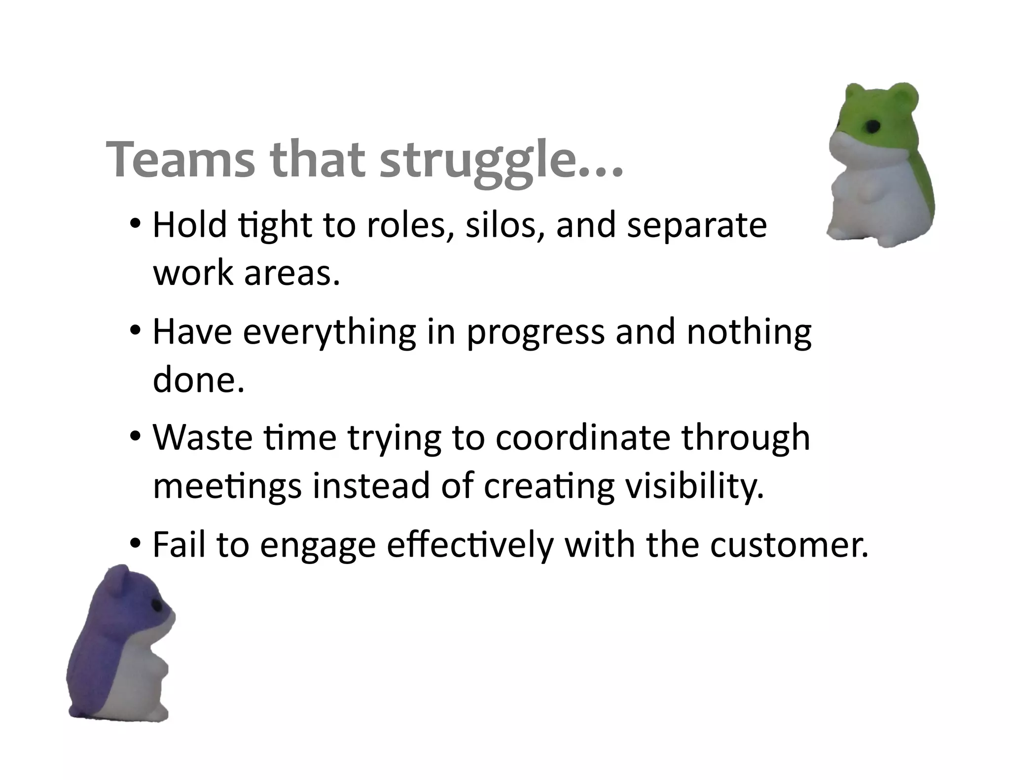 8"'+#&49'4(2773":&
• ?+"#$;0@&$&+$-+".)A$)/"+)A$'1#$).B'-'&.$$
  >+-C$'-.')D$
• ?'E.$.E.-F&@/10$/1$B-+0-.))$'1#$1+&@/10$
  #+1.D$
• G')&.$;3.$&-F/10$&+$:++-#/1'&.$&@-+(0@$
  3..;10)$/1)&.'#$+5$:-.';10$E/)/H/"/&FD$
• ,'/"$&+$.10'0.$.I.:;E."F$>/&@$&@.$:()&+3.-D$
 