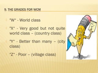 World Class Method WCM (World Class Manufacturing) | PPT
