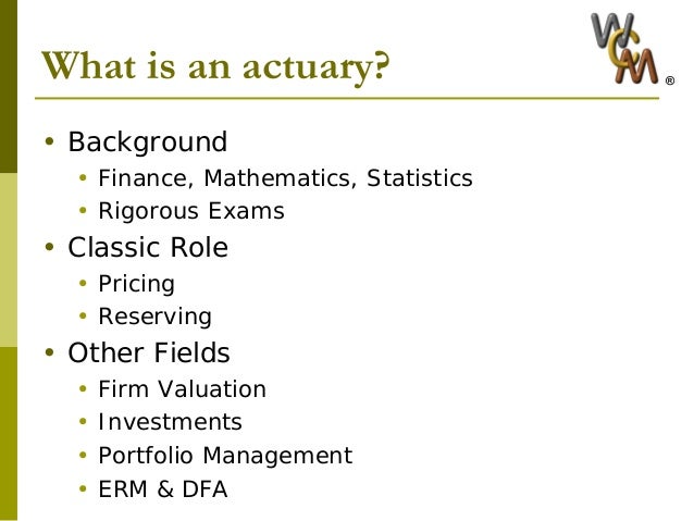 actuary science