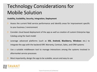 Tavant Technologies Showcases its Field Service Mobilty Solution at WCM ...