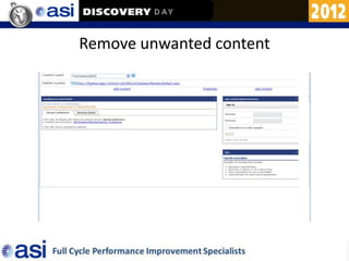 Remove unwanted content
 