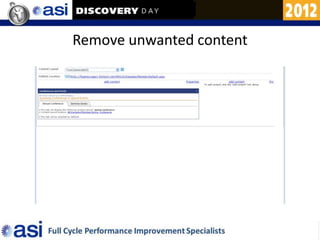 Remove unwanted content
 