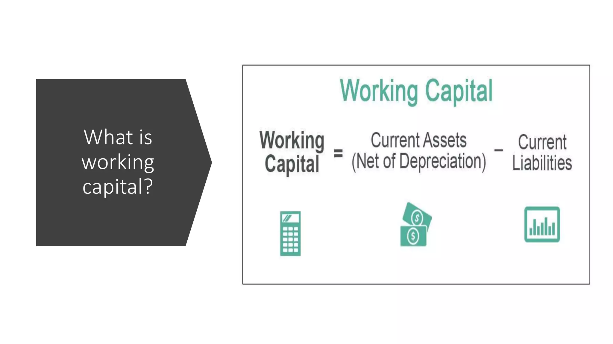 What is
working
capital?
 