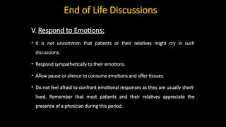 End of life care in palliative and supportive care patients | PPTX