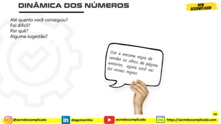 @wcmdescomplicado diegomarinho https://wcmdescomplicado.com
wcmdescomplicado
Até quanto você conseguiu?
Foi difícil?
Por quê?
Alguma sugestão?
105
105
 