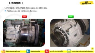 @wcmdescomplicado diegomarinho https://wcmdescomplicado.com
wcmdescomplicado
Eliminação e prevenção da degradação acelerada
► Restauração de condições básicas
Antes Depois
202
 