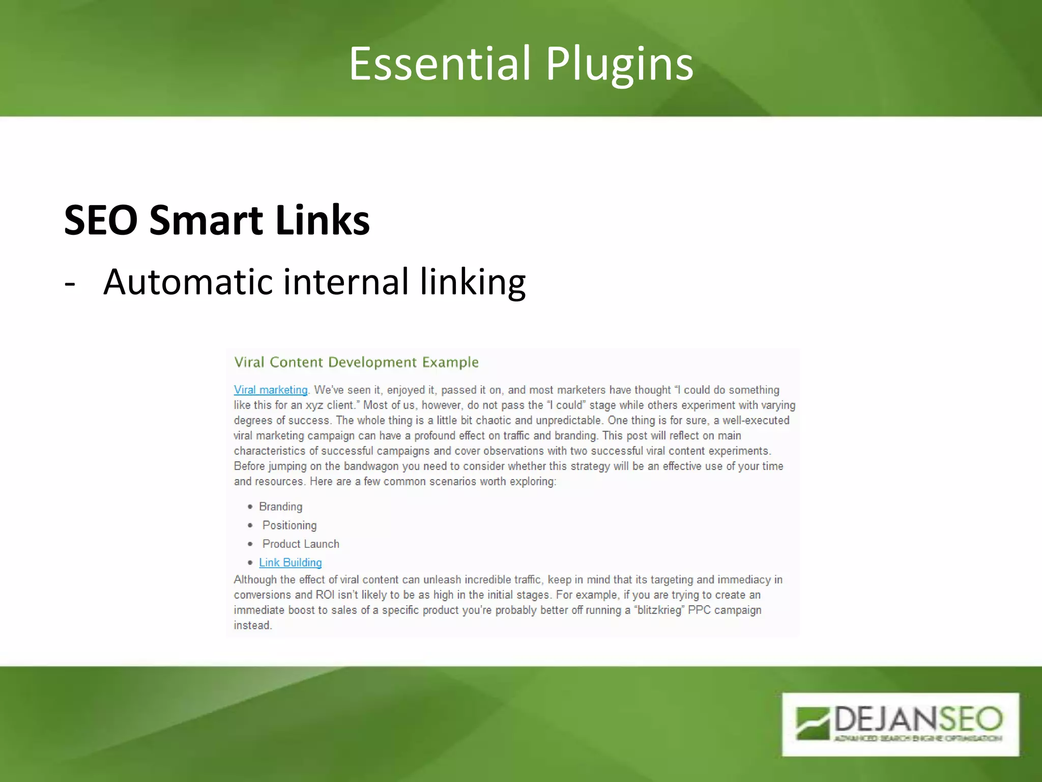 Essential PluginsGoogle XML SitemapsTell the search engines what is on your website and whereEssential PluginsWP-PageNaviAdvanced pagination