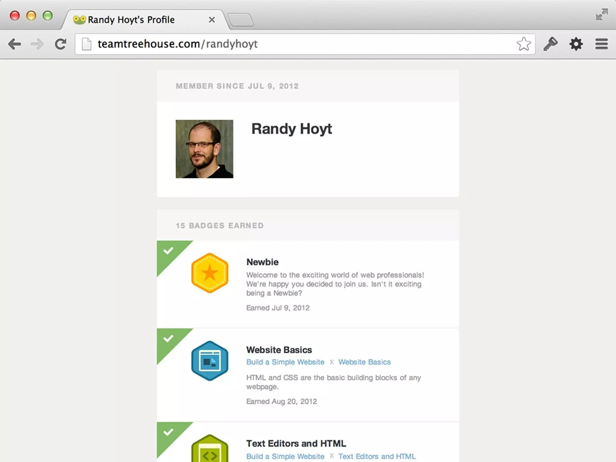 [Treehouse screenshot]
 