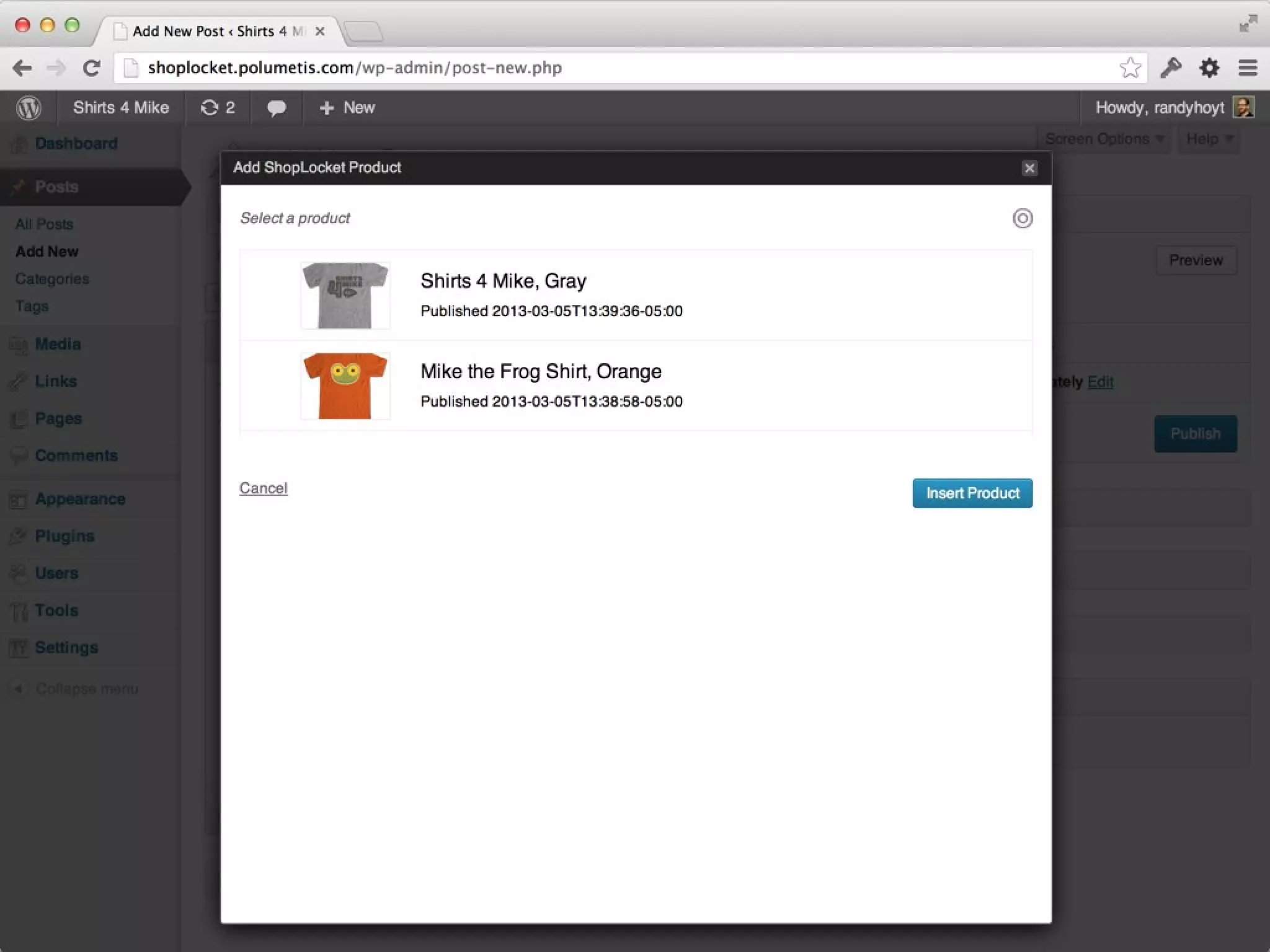[Screenshot of Product Picker]
 