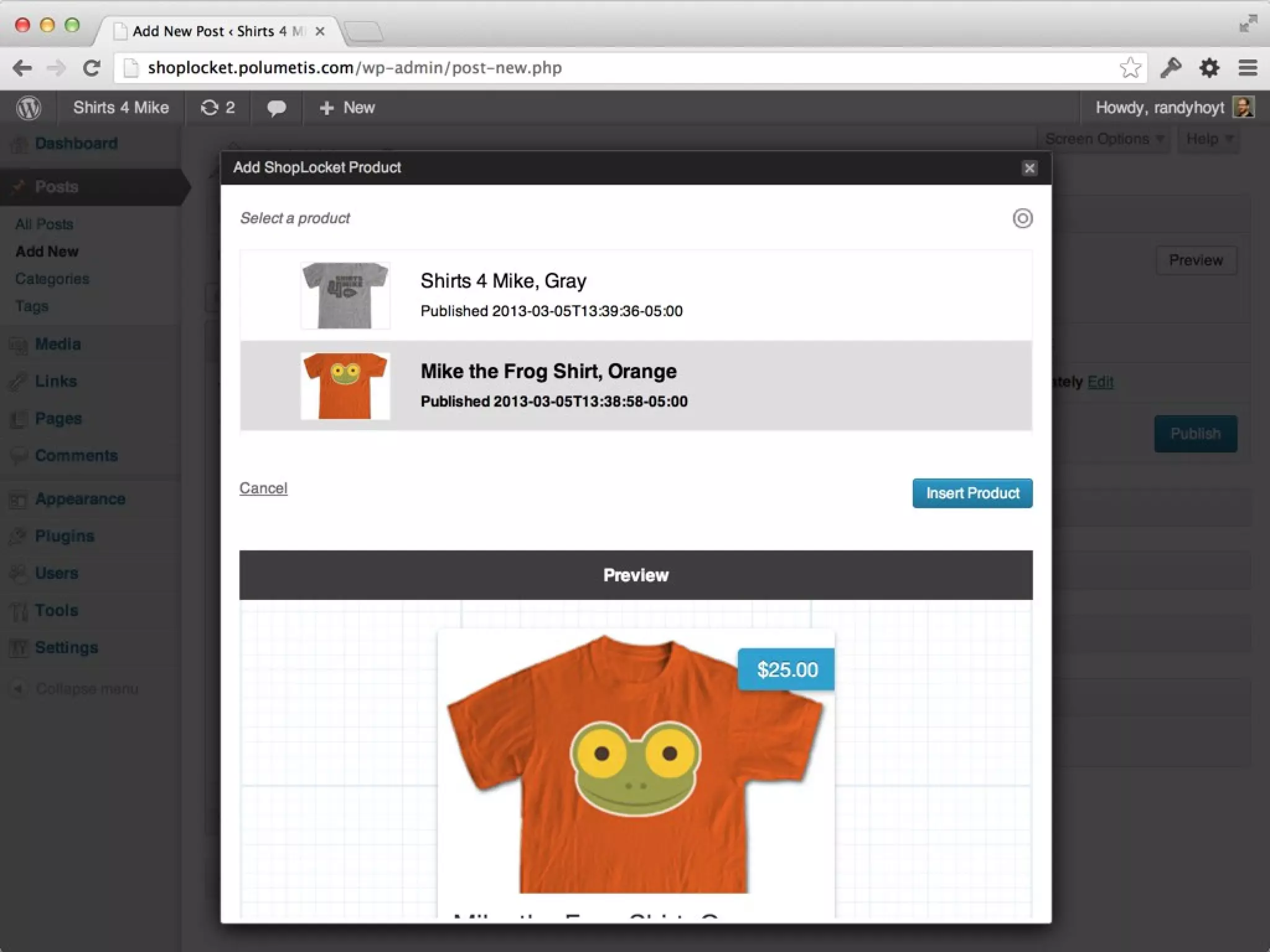 [Screenshot of Shortcode]
 